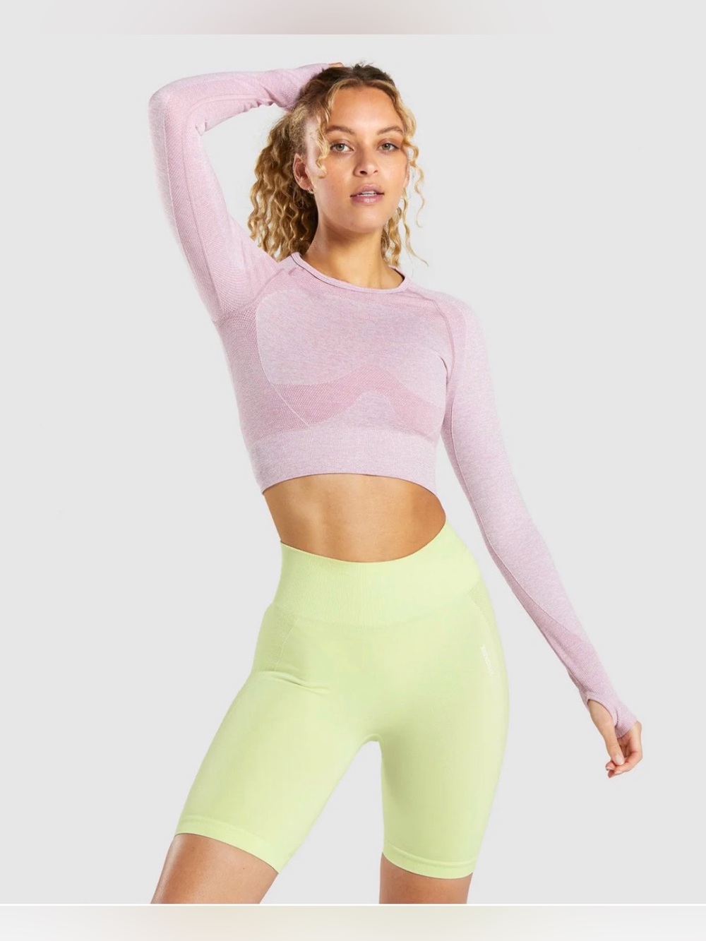 GYMSHARK FLEX SPORTS LONG SLEEVE CROP TOP